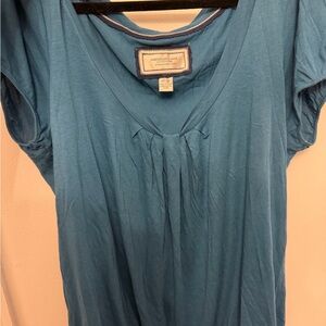 American Eagle Outfitters Teal Short Sleeve Top